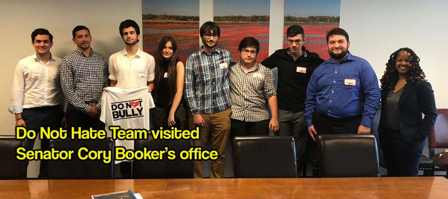 Do Not Hate Team visited Senator Cory Booker’s office