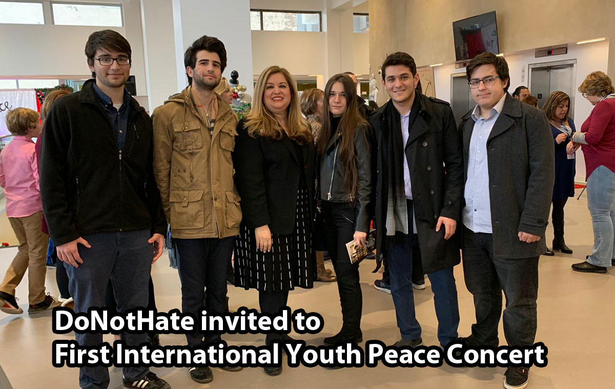 DoNotHate invited to First International Youth Peace Concert